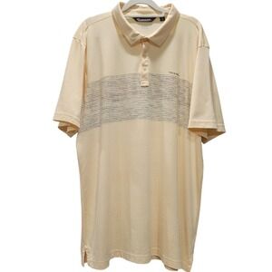 Travis Mathew Mens XXL Golf Polo‎ Short Sleeve Graphic Pima Cotton Blend C267